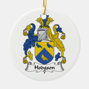 Hodgson Family Crest Ceramic Tree Decoration