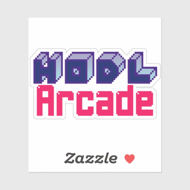 HODL Arcade Sticker (Sheet)