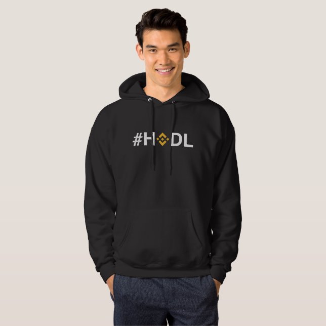 #HODL Binance (BNB) Dark Hoodie (Front Full)