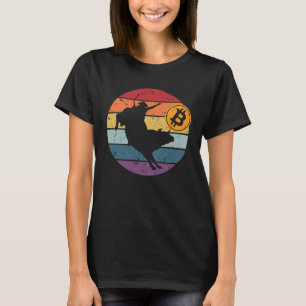 Hodl Bitcoin Bull Trend Rider Crypto Trader Holder T-Shirt