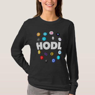 Hodl Bitcoin Ethereum Cardano Xrp Cryptocurrency B T-Shirt