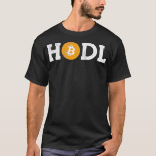 Hodl Bitcoin Hodl Vintage Distressed Bitcoin Logo  T-Shirt