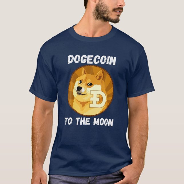 Hodl Dogecoin To The Moon - Crypto Doge Hodlers Fu T-Shirt (Front)