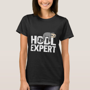 Hodl Expert Btc Sloth Hodling Crypto T-Shirt