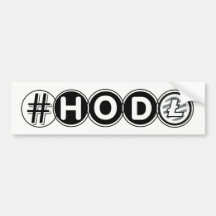 #HODL Litecoin Bumper Sticker