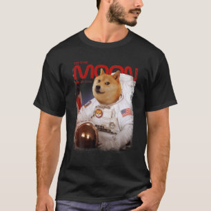 HODL SHIB To The Moon Astronaut Shiba Inu Token Cr T-Shirt