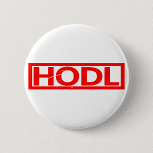 Hodl Stamp 6 Cm Round Badge