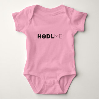 HODL WAVES PINK BABY BODYSUIT