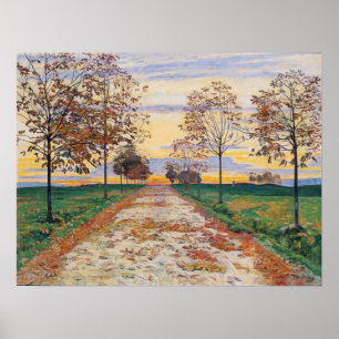 Hodler - Autumn Evening 1892 Poster