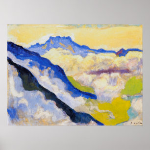 Hodler - In Clouds 1917 Poster