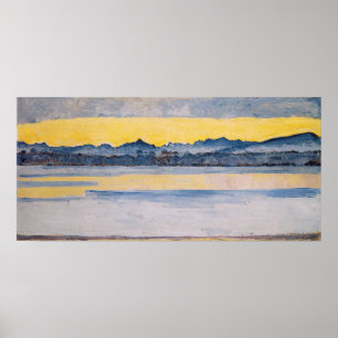 Hodler - Lake Geneva With Mont Blanc In The Dawn … Poster
