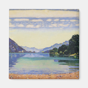 Hodler - Lake Thun from Lessig, famous painting, Magnet