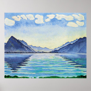 Hodler - Lake Thun Symmetrical Reflection 1905 Poster