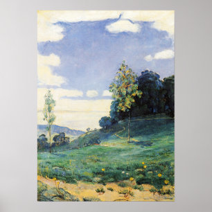 Hodler - Landscape With Two Small Trees 1893 Poster