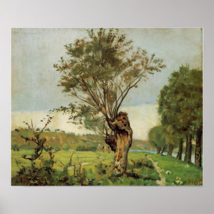Hodler - Meadows And Der Jonction At Geneva 1878 Poster