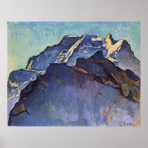 Hodler - Virgo Massif And Black Monk 1911 Poster