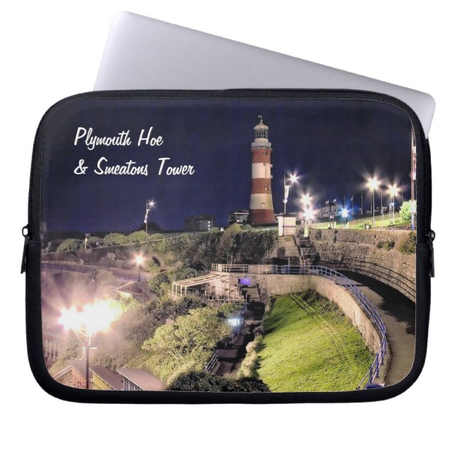 Hoe Approach and Smeaton's Tower Laptop Sleeve (Front)