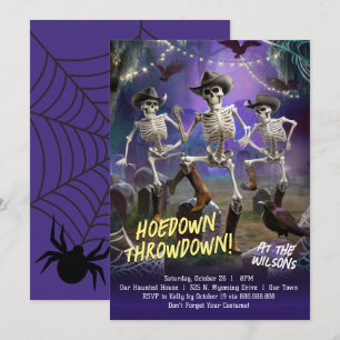 Hoedown Throwdown, Halloween Dance Party Invitation
