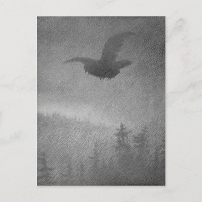 Hoestkveld by Theodor Severin Kittelsen Postcard (Front)