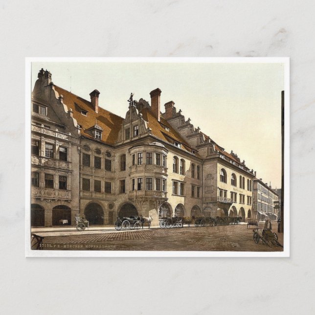 Hofbrauhaus, Munich, Bavaria, Germany classic Phot Postcard (Front)