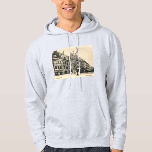 Hofbrauhaus, Munich, Germany 1900 Vintage Hoodie (Front)