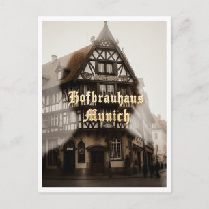 Hofbrauhaus Munich Germany Beer Tourist Travel Postcard