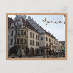 Hofbräuhaus (Munich) with text Postcard