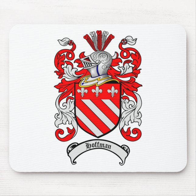 HOFFMAN FAMILY CREST -  HOFFMAN COAT OF ARMS MOUSE MAT (Front)