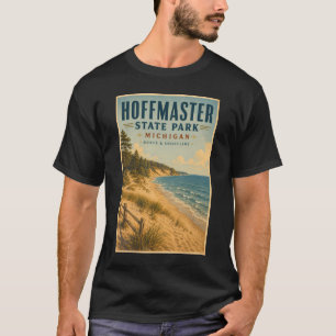 Hoffmaster State Park Michigan Illustration Travel T-Shirt
