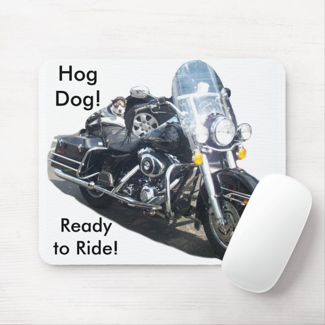 Hog Dog - Ready to Ride! Mouse Mat (With Mouse)