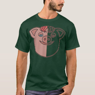 Hog Farmer animal graphic design head imprint moti T-Shirt