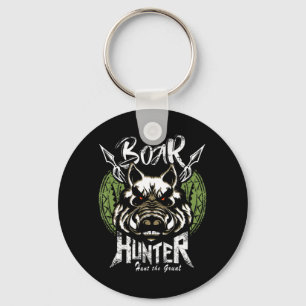 Hog Hunting  Fun Boar Hunter Gift Key Ring