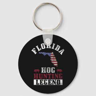 Hog Hunting Legend Florida For Boar Hunting Key Ring