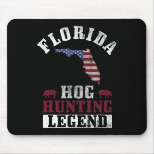 Hog Hunting Legend Florida For Boar Hunting Mouse Mat
