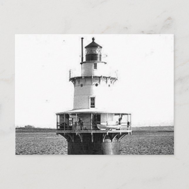 Hog Island Shoal Lighthouse Postcard (Front)