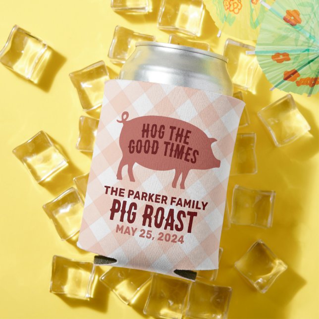Hog the Good Times Pig Roast Can Cooler (In Situ Summer)