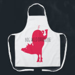 Hog Wild Barbeque Apron<br><div class="desc">Great big red hog is perfect for barbeque attire.  Personalise the message,  pick your size and purchase!</div>