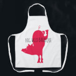 Hog Wild Barbeque Apron<br><div class="desc">Great big red hog is perfect for barbeque attire. Personalise the message, pick your size and purchase!</div>