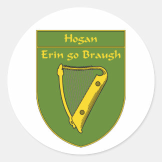 Hogan 1798 Flag Shield Classic Round Sticker