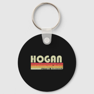 Hogan Surname Funny Retro Vintage 80s 90s Birthday Key Ring