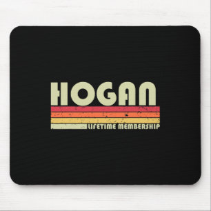 Hogan Surname Funny Retro Vintage 80s 90s Birthday Mouse Mat