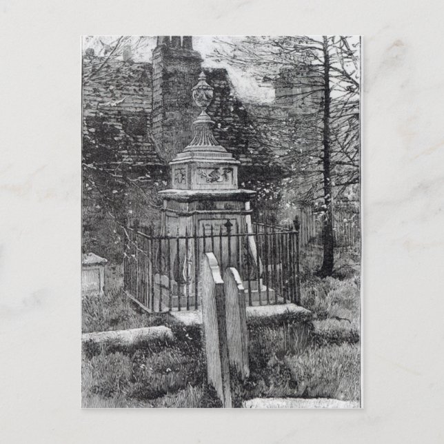 Hogarth's tomb in Chiswick Churchyard Postcard (Front)