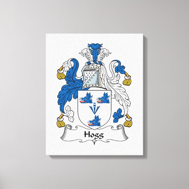 Hogg Family Crest Canvas Print (Front)