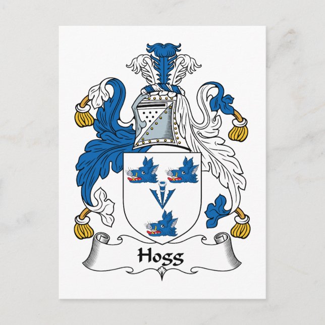 Hogg Family Crest Postcard (Front)
