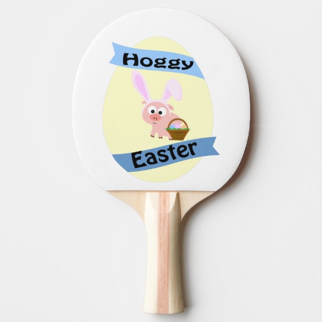 Hoggy Easter! Ping Pong Paddle (Front)