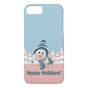 Hoggy Holidays! Winter Pig iPhone 8/7 Case