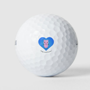 Hogs and Kisses Pig Golf Balls