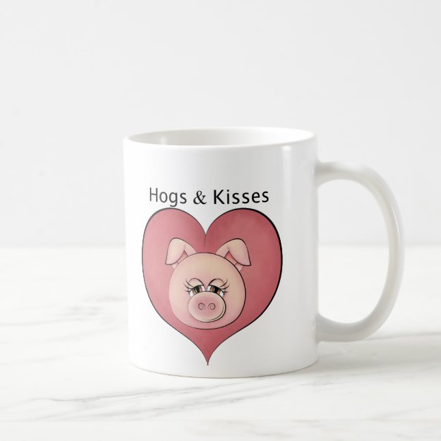 Hogs & Kisses Coffee Mug (Right)