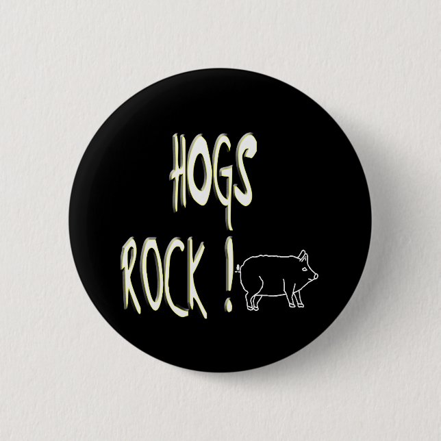 Hogs Rock! Button (Front)