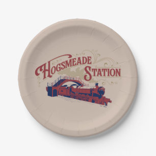 HOGSMEADE Station Vintage Graphic Paper Plate